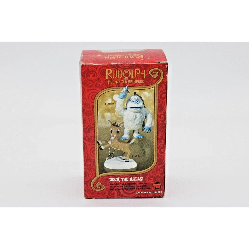 2012 Rudolph‎ the Red Nosed Reindeer Holiday Clip On Christmas Mini Figure NEW